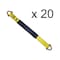 Tie 4 Safe 2 x 72 Axle Straps w/ Sleeve and D Rings, WLL- 3,333 lb, PK20 RT41A-72M18-Y-C-20 - alternate 1